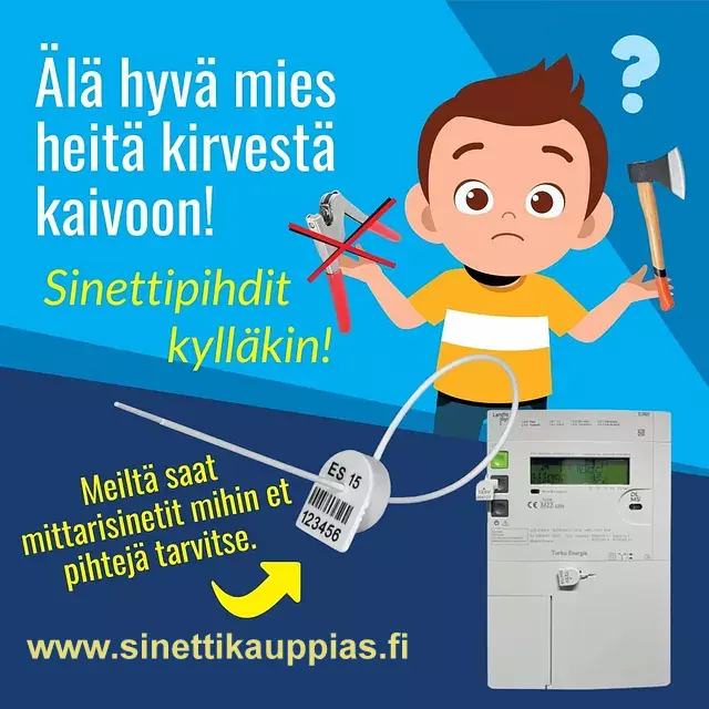 Sinetöimme mittarit, laitteet ja kontit turvallisesti ja varmasti