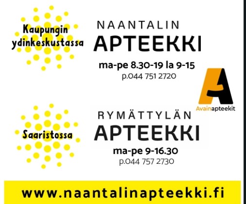 APTEEKKI NAANTALI  JA  RYMÄTTYLÄ